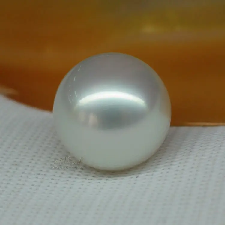 Hot selling&gt@@ Huge 13mm natural south sea genuine white round loose pearl undrilled -Bride jewelry free shipping | Украшения и