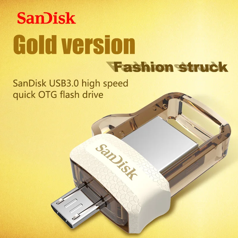 Новая версия Sandisk sdd3 экстремально высокая скорость двойной OTG USB флэш-накопитель 64