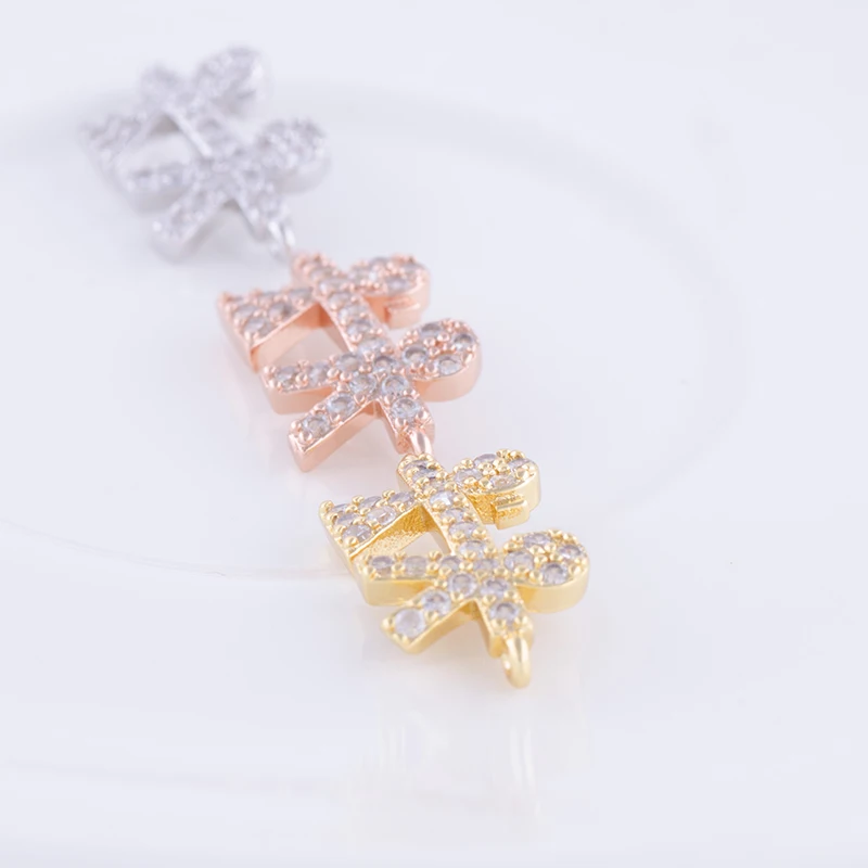 Материалы для изготовления ювелирных изделий Juya медные микрозакрепки CZ Стразы