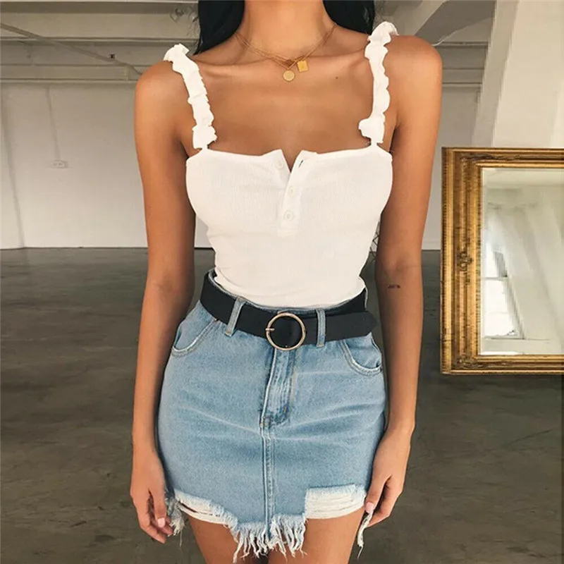 Женский короткий топ с открытыми плечами черный белый зеленый красный | Женская