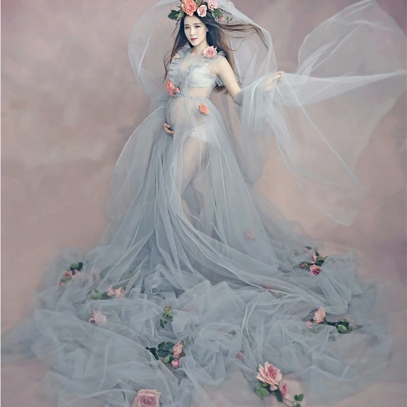 Модный цветочный реквизит для фотосъемки беременных женщин романтическое