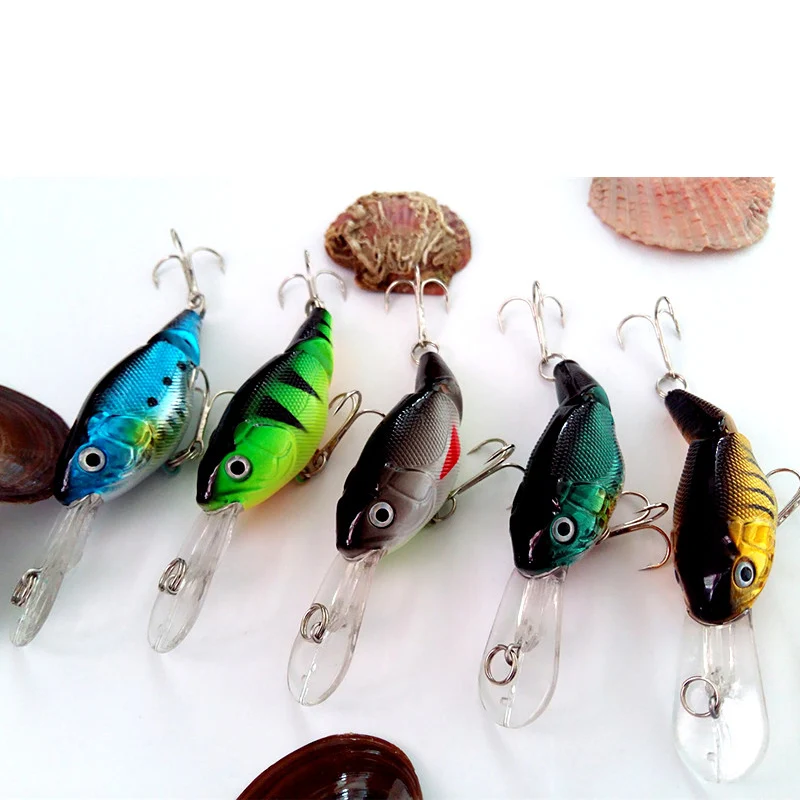 Новый 5 Шт./лот 9 см/10.5 г Воблер Рыболовную Приманку 2 Сегмент Swimbait Crankbait Жесткий Bait