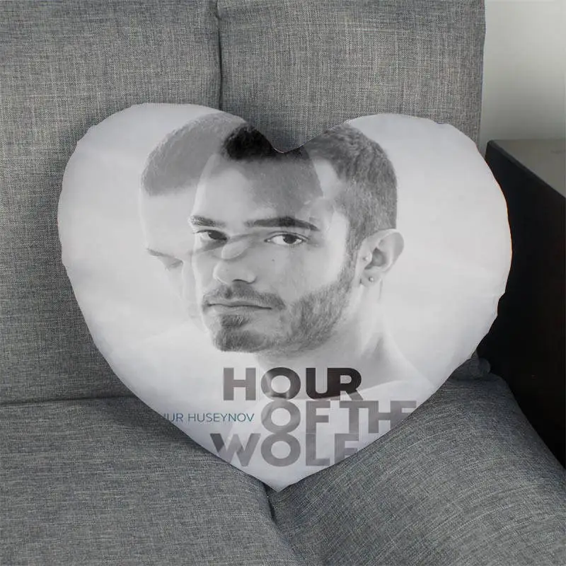 Custom Mans Zelmerlow Heart Shape Pillow Cover Zipper Pillowcase Wedding Home Office Decorative Size Best DIY Gift | Дом и сад
