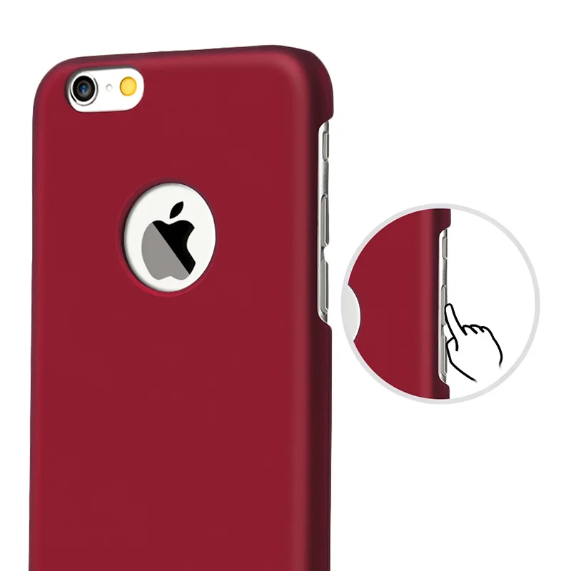 For iPhone 6 / Plus Case - TURATA [Ultra Slim Fit] [Smooth Touch] Four Layer Paint Hard Plastic Cover for |