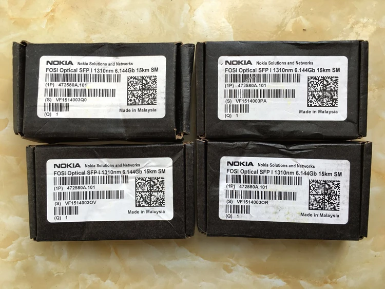 Оригинальный флуоресцентный оптический SFP 1310nm 6 144 Gb 15KM SM 172580A.101 VF1514003Q1 BBU для Nokie |