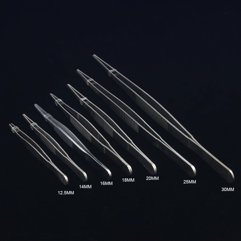

Thickening and lengthening industrial tweezers lot specification stainless steel medical round head toothed tweezers Free shippi
