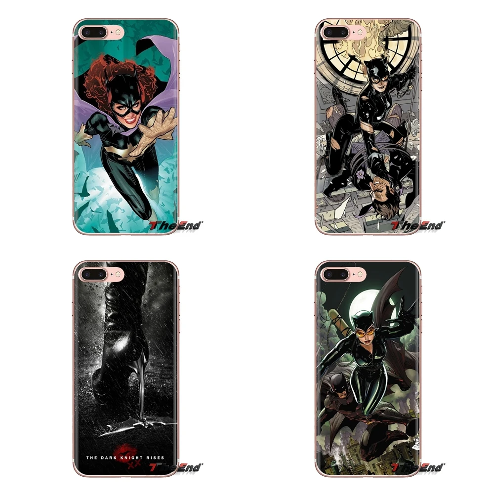 Прозрачный ТПУ чехол для Xiaomi Mi3 Samsung A10 A30 A40 A50 A60 A70 Galaxy S2 Note 2 Grand Core Prime Catwoman Batgirl Batman |