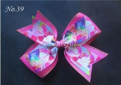 Новинка 2015 года Высокое качество Лента для волос Бант с клипсой детей 22