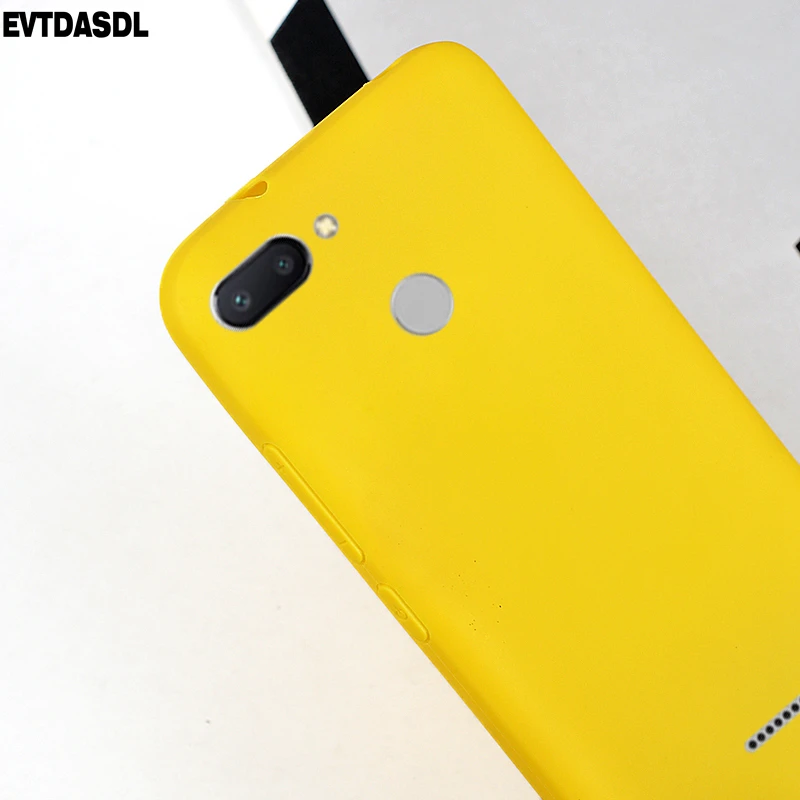Желтый силиконовый чехол для Xiaomi Redmi Note 4X5 6 Pro Plus 5A 4A 6A S2 мягкие ТПУ Матовая крышка