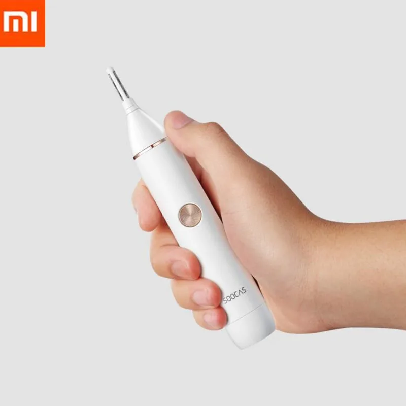 XIAOMI Mijia SOOCAS портативный триммер для бровей и носа водонепроницаемый нескользящий дизайн ручки Безопасный энергосберегающий инструмент для обрезки