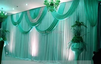 wedding stage curtain with beatiful swag wedding drape and curtain wedding backdrop 3m6m marriage stage curtain