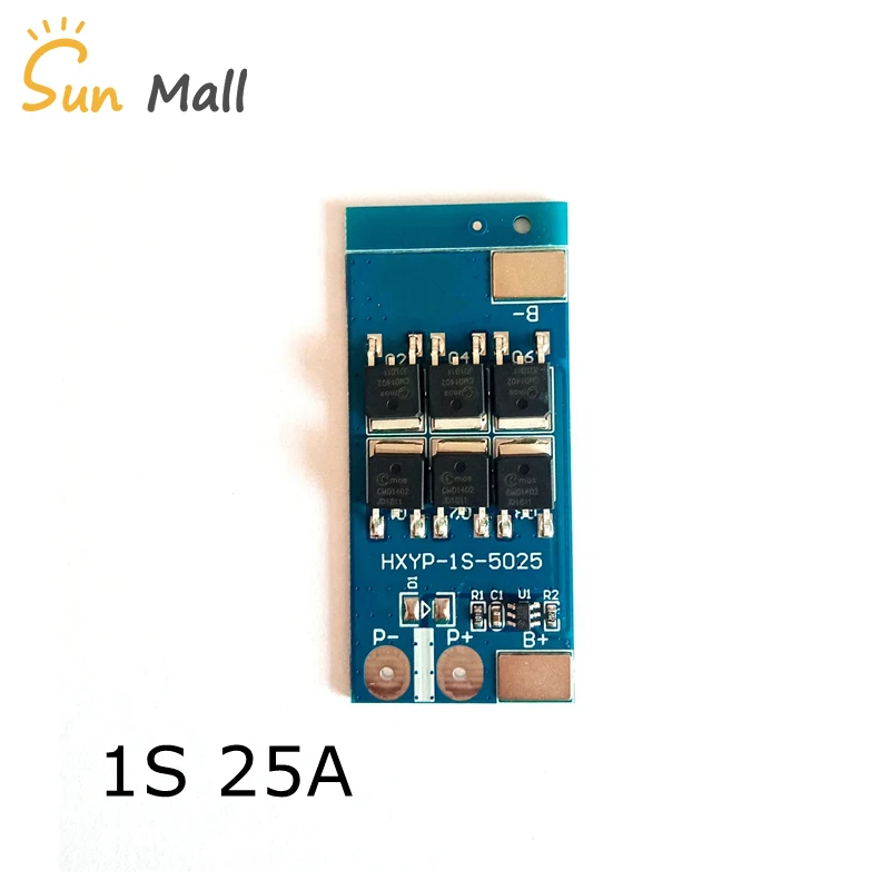 New arrival 1S 25A BMS 3.2V Lithium iron phosphate battery lithium battery charing Board protection Board Single battery 3.7V