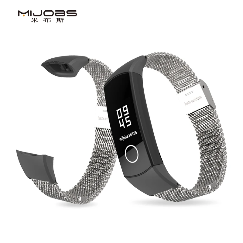 Металлический наручный ремешок для Huawei Honor Band 4 браслет 5 аксессуары браслета