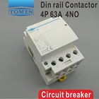 TOCT1 4P 63A 220V Катушка 400V  5060HZ din-рейка бытовой ac модульный контактор 4NO