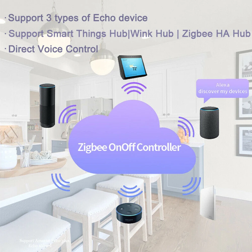 Multifunctional Zigbee Dimmer Control Switch Home Smart CCT Strip Refrigerator LED APP Timing Work With For Amazon Alexa | Освещение