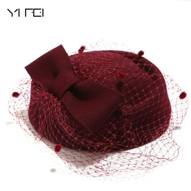 Ифэй Формальное леди шляпа Королевский Стиль Австралийский Шапки невесты
