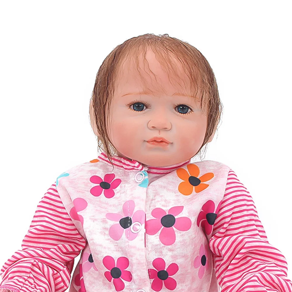 46CM Reborn Baby Dolls silicone Babies realistic bb reborn toy Gifts Real looking newborn toddlers bebe dolls hot sale toys | Игрушки и