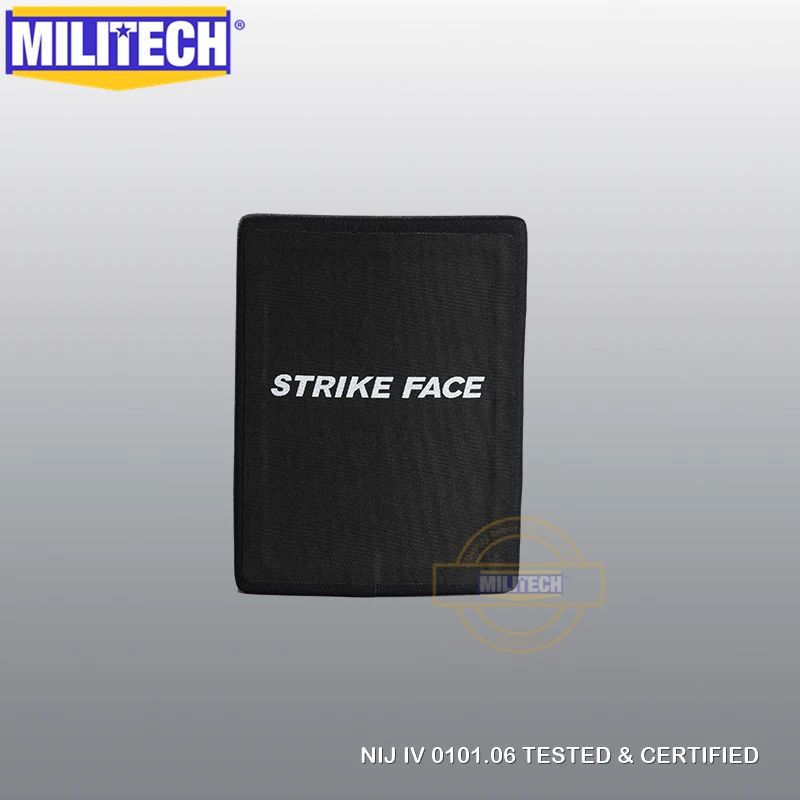 

MILITECH 6 ''x 8'' SIC & PE NIJ 4 пуленепробиваемая боковая панель NIJ Lvl IV подставка отдельная баллистическая ESAPI NIJ уровень четыре SAPI пластины M2AP