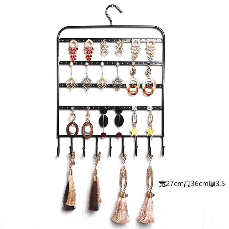 Jewelry Earring Necklace Hanger Holder Storage Organizer Packaging Display Rack Hooks Wall Mount Hat Key Hook | Дом и сад