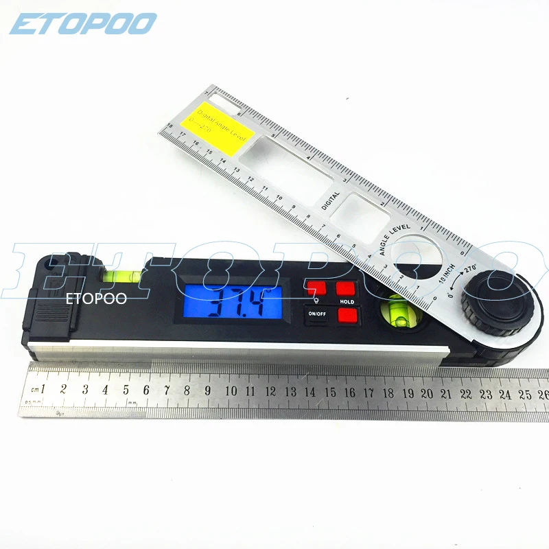 Цифровой угломер 0-270 градусов измеритель угломер линейка Miltre Angle Finder с двойным духом уровень инклинометр