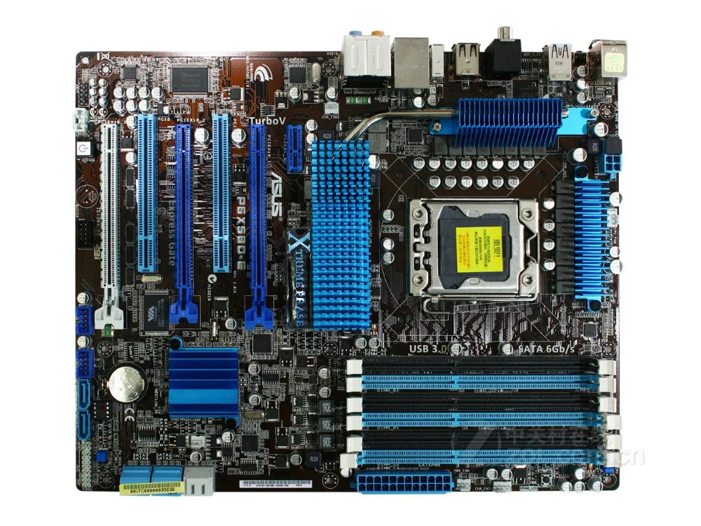 Оригинальная материнская плата для ASUS DDR3 LGA 1366 24 ГБ USB2.0 USB3.0 I7 CPU X58 Настольная