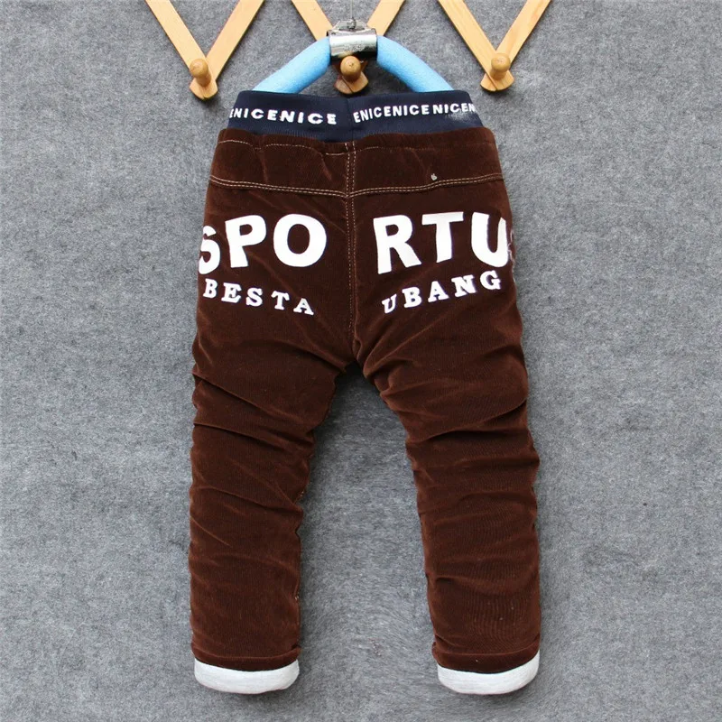 BibiCola Детские Теплые Брюки Осень Зима Руно Безногий Вязать Мальчики Девочки