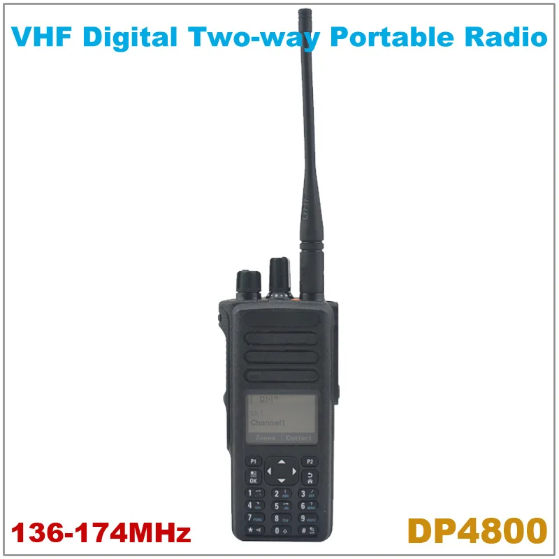Оригинальная Портативная радиостанция DP4800 VHF 136 174 МГц цифровая портативная рация
