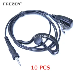 10 шт. G Форма полицейский наушник гарнитура микрофон Микрофон для Yaesu Vertex двухстороннее радио VX-6R 7R 6E 7E 120 127 170 177 оптовая продажа