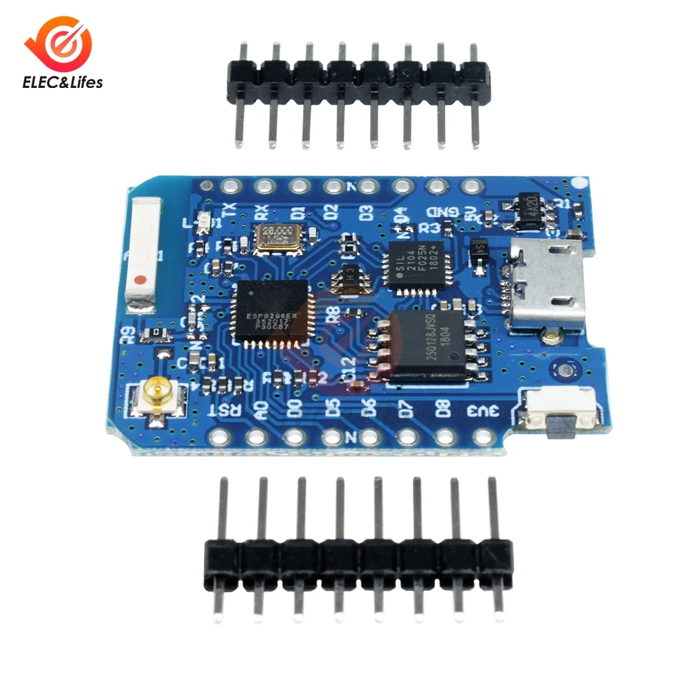 Беспроводная макетная плата WEMOS D1 Mini Pro ESP8266 CP2104 с поддержкой Wi Fi 16 Мб антенны