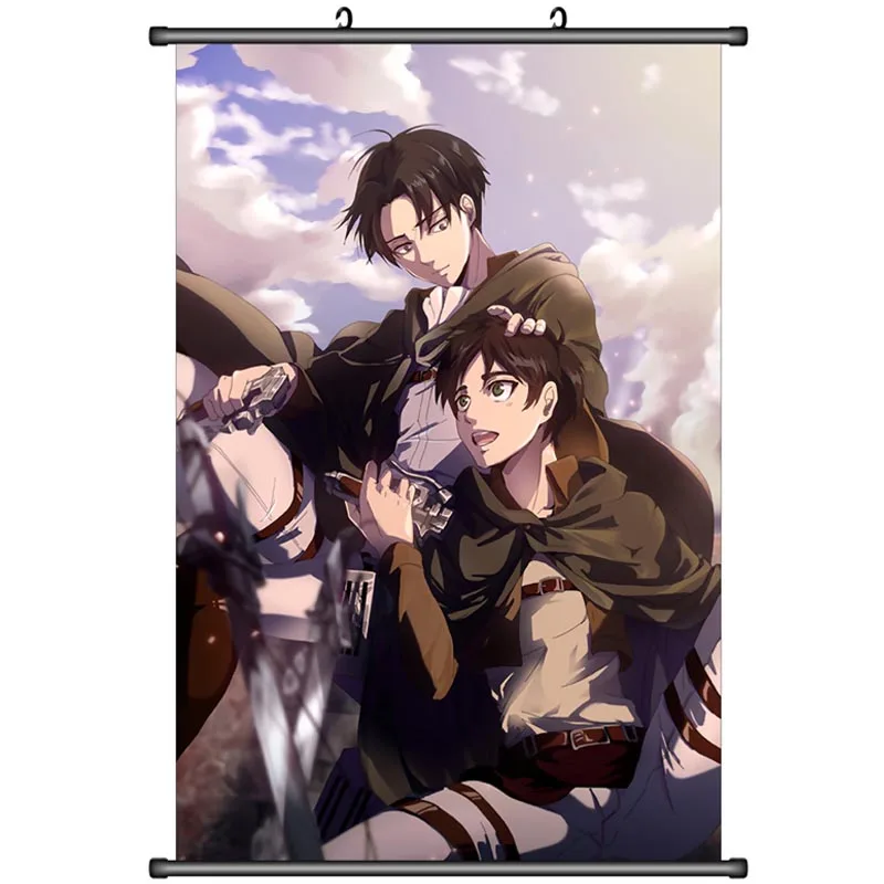 Аниме декоративная картина атака на Титанов Annie Leonheart &amp Mikasa Ackerman storia Eren Levi