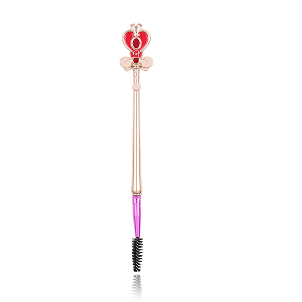 Eyelash brush Милые аниме Сейлор Мун кисти для макияжа инструмент хайлайтер кисть блендер тени для век бровей кисти для макияжа Косметические Pincel Maquiagem - Handle Color: Eyelash brush