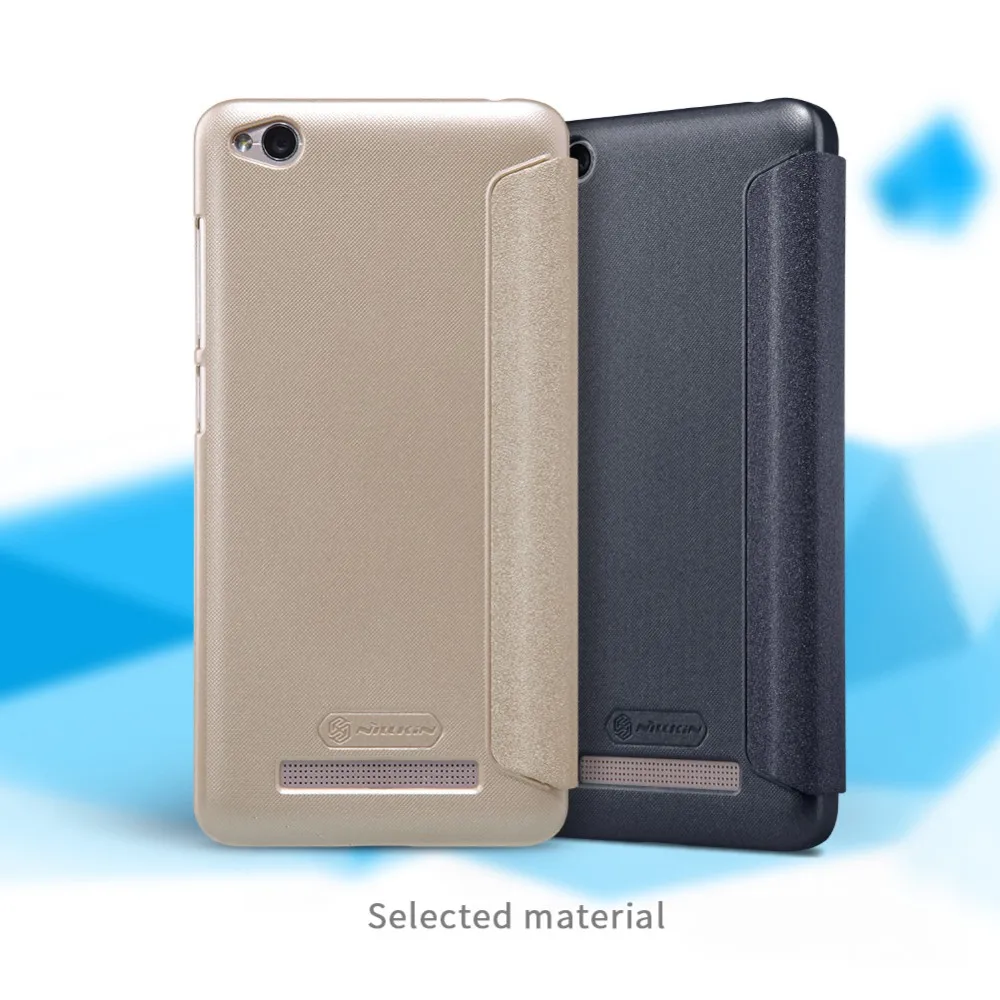 Nillkin Sparkle super thin leather cover phone cases For Xiaomi Redmi 4A humanized window Protective Phone Case hongmi |