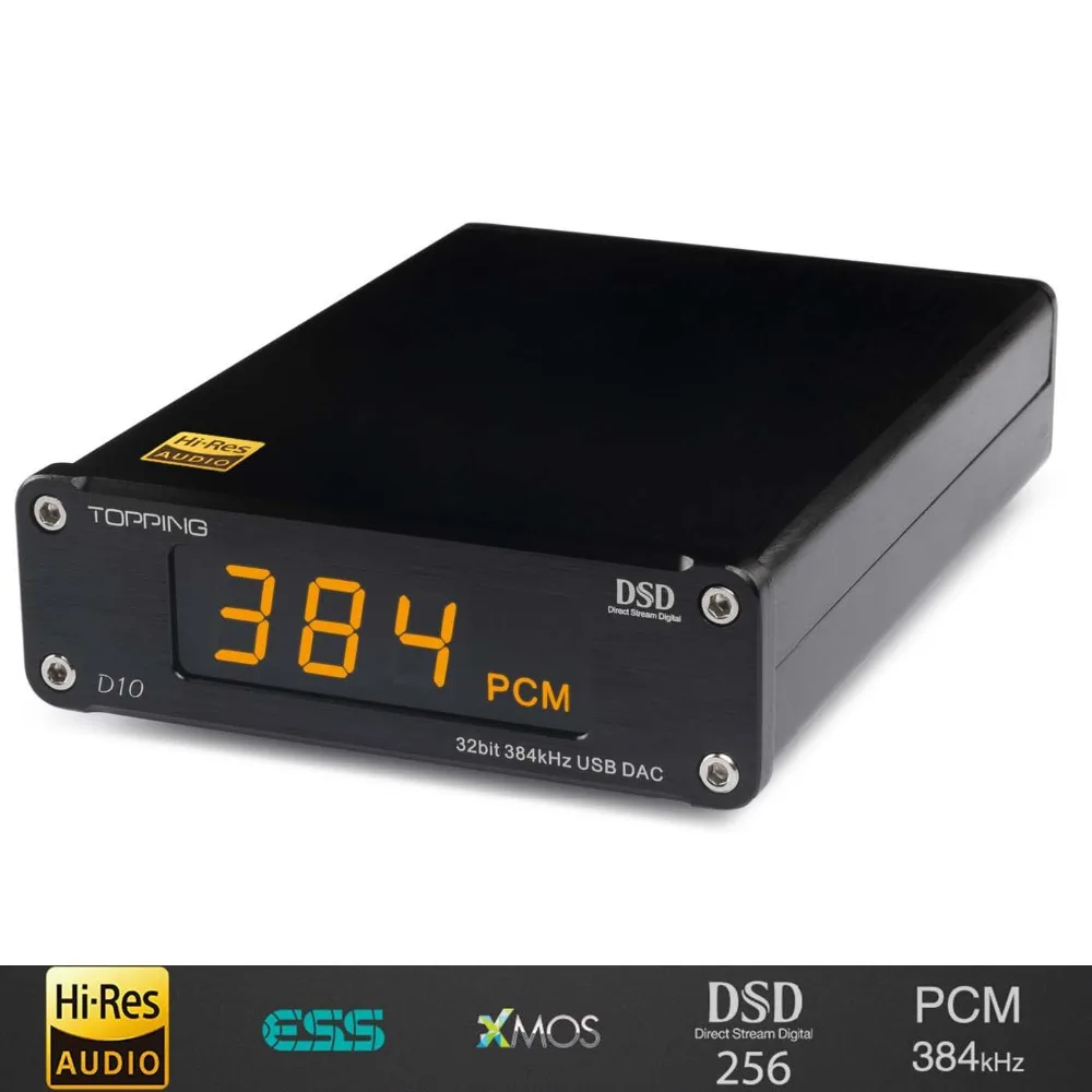 TOPPING D10 MINI USB DAC CSS XMOS XU208 ES9018K2M OPA2134 audio amplifier Decoder | Digital-to-Analog Converter (DAC)