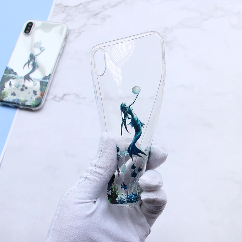 MISSCASE Mermaid Phone Case for iphone X 7 8 Plus Soft TPU Silicon Full Protective coque Cover iPhone 6 6S plus 5 5S SE |