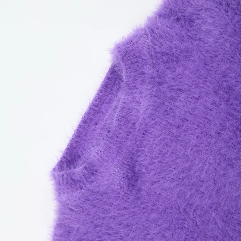 Свитер женский зимний свободный с круглым вырезом и длинным рукавом | Женская