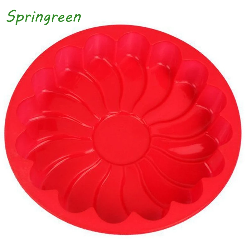 Springreen круглый Подсолнух силиконовая выпечка торта ко дню рождения кастрюли