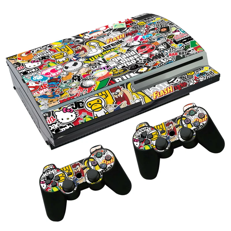 Наклейка для PS3 Fat PlayStation 3 консоль и контроллеры Skins наклейка виниловая