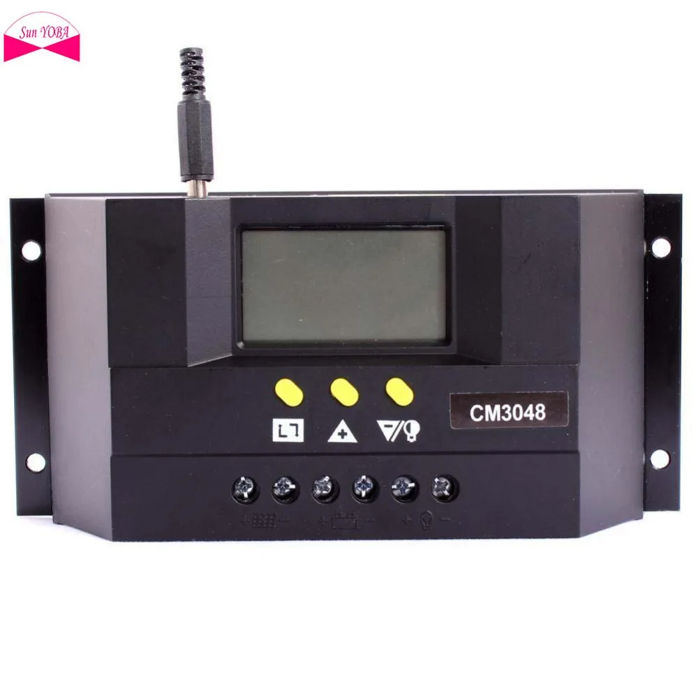 LCD 30A PWM Solar Panel Battery Regulator Charge Controller 12V/24V 360W/720W APJ | Обустройство дома