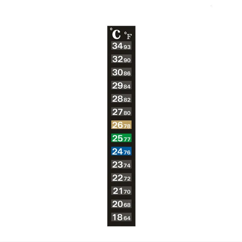 Aquarium Fish Tank Thermometer Temperature Sticker Accessories Digital Dual Scale Stick-on High Quality Durable | Дом и сад