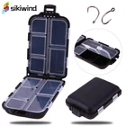 Мини Рыболовные снасти коробка красный 10 отсеков для маленьких прозрачных пластиковых водонепроницаемых крючков приманки рыболовные аксессуары BlackZ60