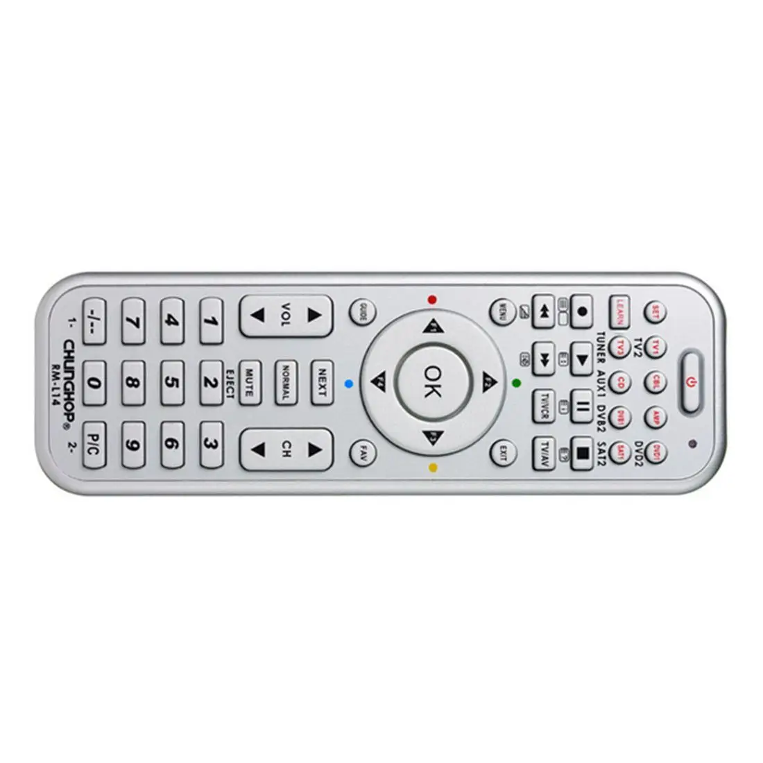 Chunghop rm l14 Универсальный Умные ПДУ с узнать Функция для ТВ CBL DVD SAT DVB Управление Лер