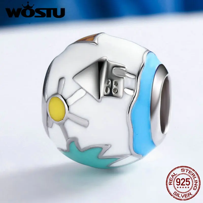 WOSTU, новая мода, 925 пробы, серебряный, Летний стиль, бусины, подходят к оригиналу, WST, браслет, подлинный, сделай сам, ювелирный подарок, CQC182