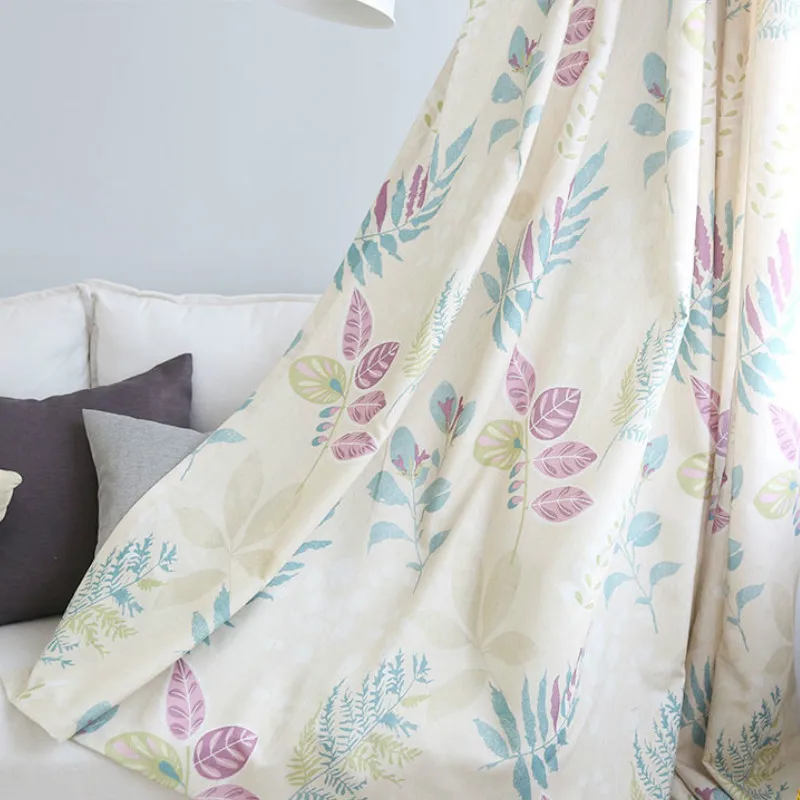 Готовые занавески для гостиной современные пасторальные Оконные Занавески