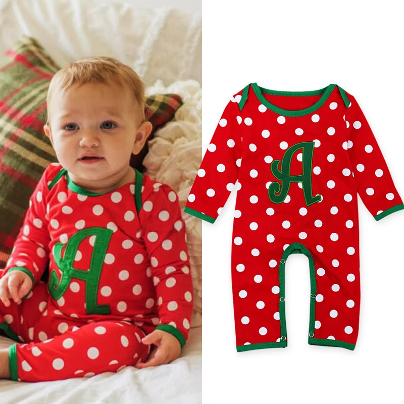 Рождественский костюм 2017 весенне осенняя одежда хлопковый красный комбинезон в