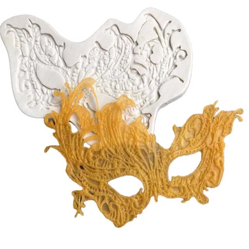 Моделирование кружева мяч маска Украшения Торта Помады силиконовые формы