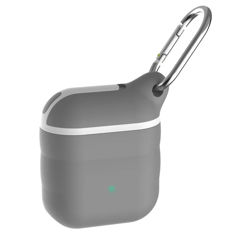 F24-No headphones Waterproof Case For Apple AirPods Cover For Waterproof Case Supports Wireless Charging AirPods Case Accessories - Цвет: F24-No headphones
