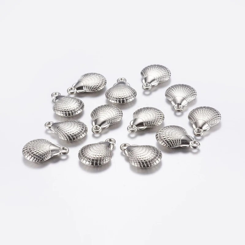 20 шт античные Золотые CCB Пластиковые морские раковины Подвески для изготовления