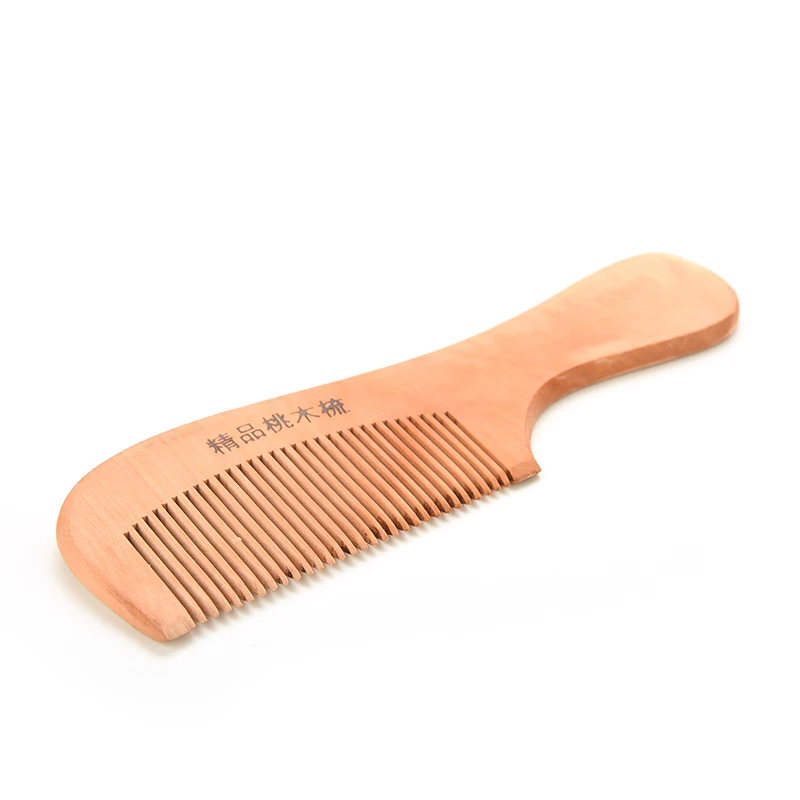 18 см персиковая деревянная расческа для волос Антистатическая Инструменты