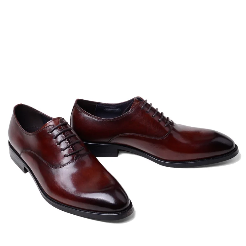 

2019 The New Listing Elegant Shoes Men Formal Shoes Genuine Leather British Style Oxfords Gentleman Man Shoes Herren Schuhe