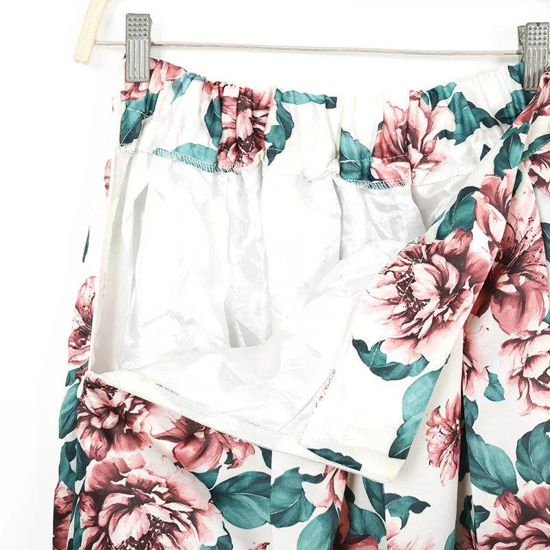 Мусульманская женская непрозрачная модная сатиновая длинная юбка винтажная